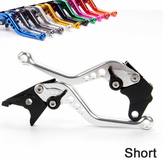 Silver Short Brake Clutch Levers for Yamaha TTR125E 2000-2009 TW200 1996-2000.