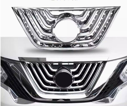 for Nissan Murano 2015-18 Chrome Front Bumper Center Grille Grill Mesh Trim 1PCS