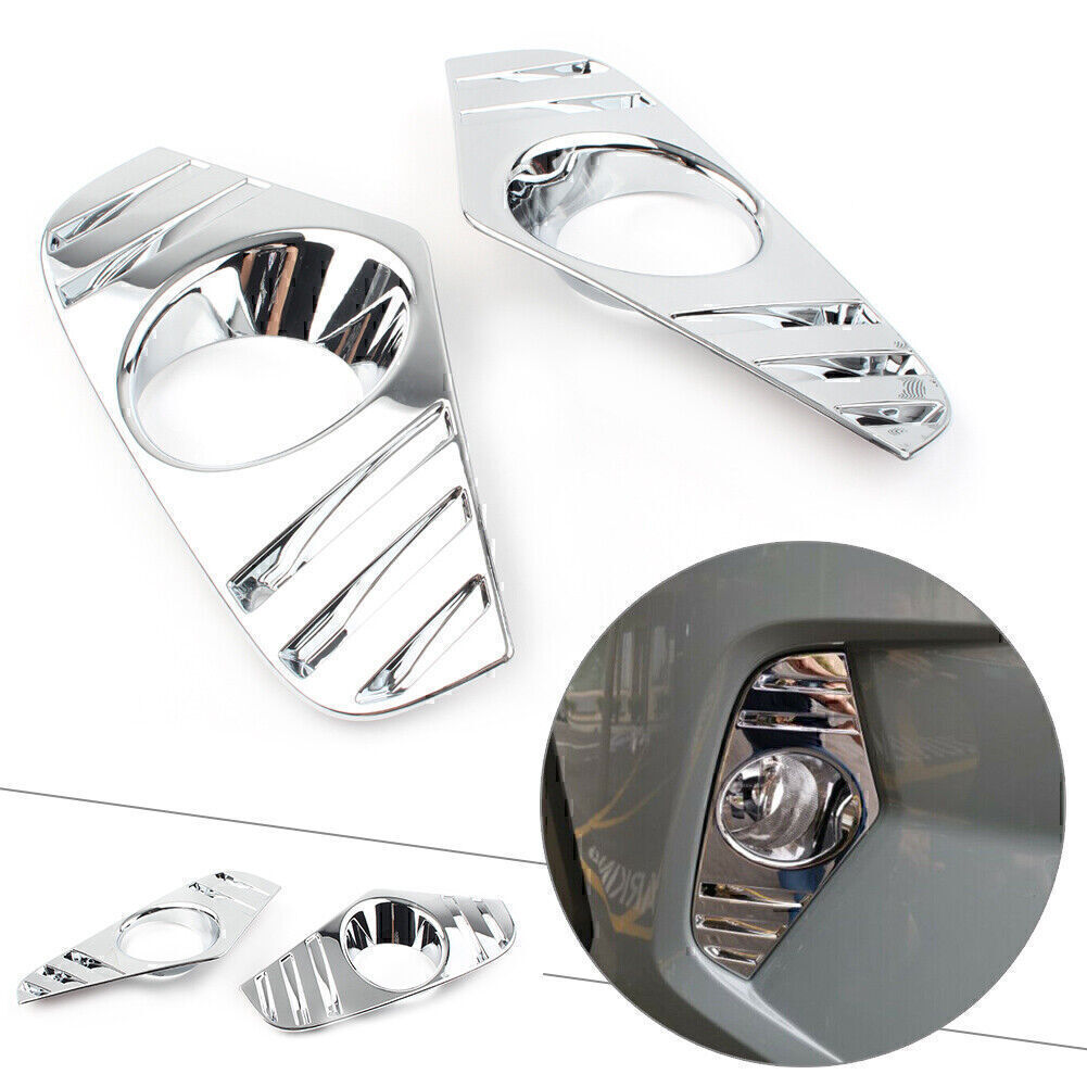 Chrome Front Fog Light Lamp Lams Cover Trim Garnish for Toyota RAV4 2019-2020