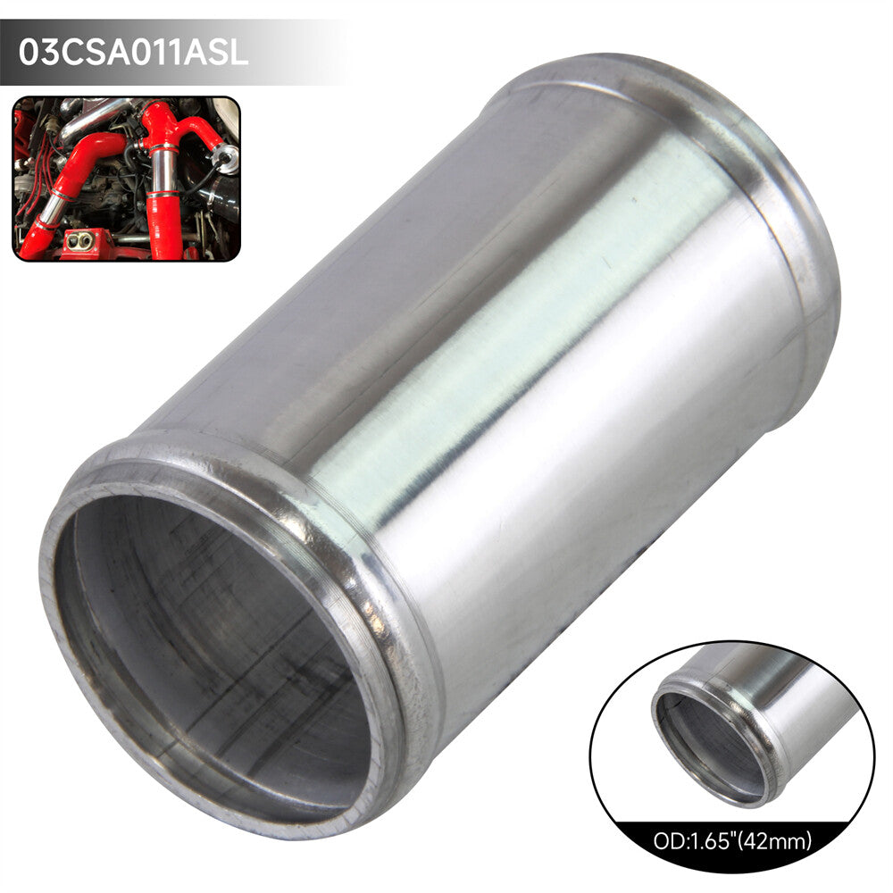 Aluminum Hose Adapter Tube Joiner Pipe Coupler Connector 42mm 1.65 Inch L=76mm