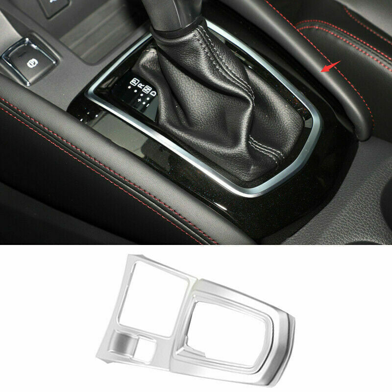 for Nissan Rogue Sport 2017-2021 Silver Central Console Gear Shift Frame Cover