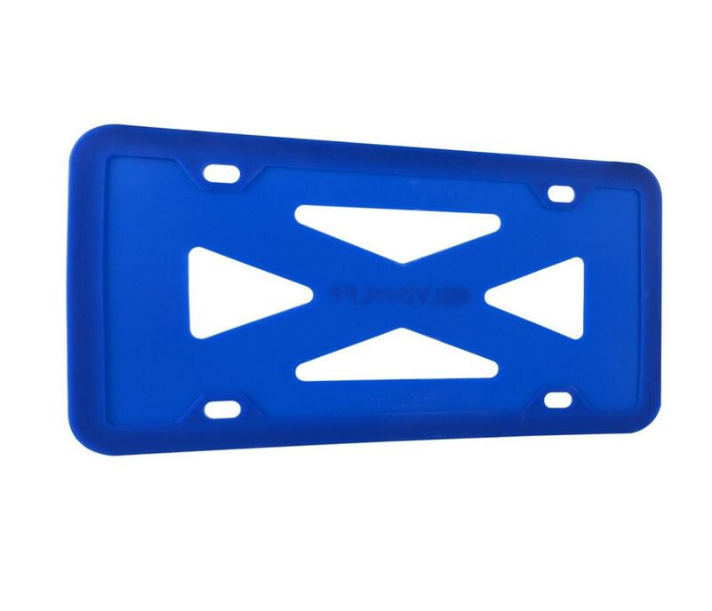 piece car license plate frame cover cap trunk blue silicone suitable  for ford