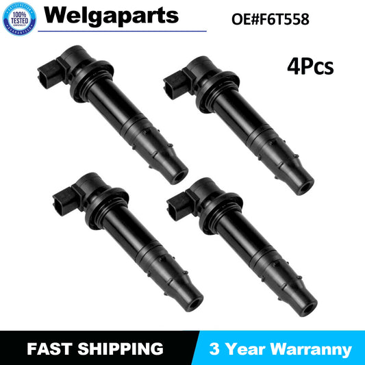 Set of 4 Ignition Coils Fits for Yamaha MT-07 R6 RJ15 Bj YZF R1FZ8 F6T558 New
