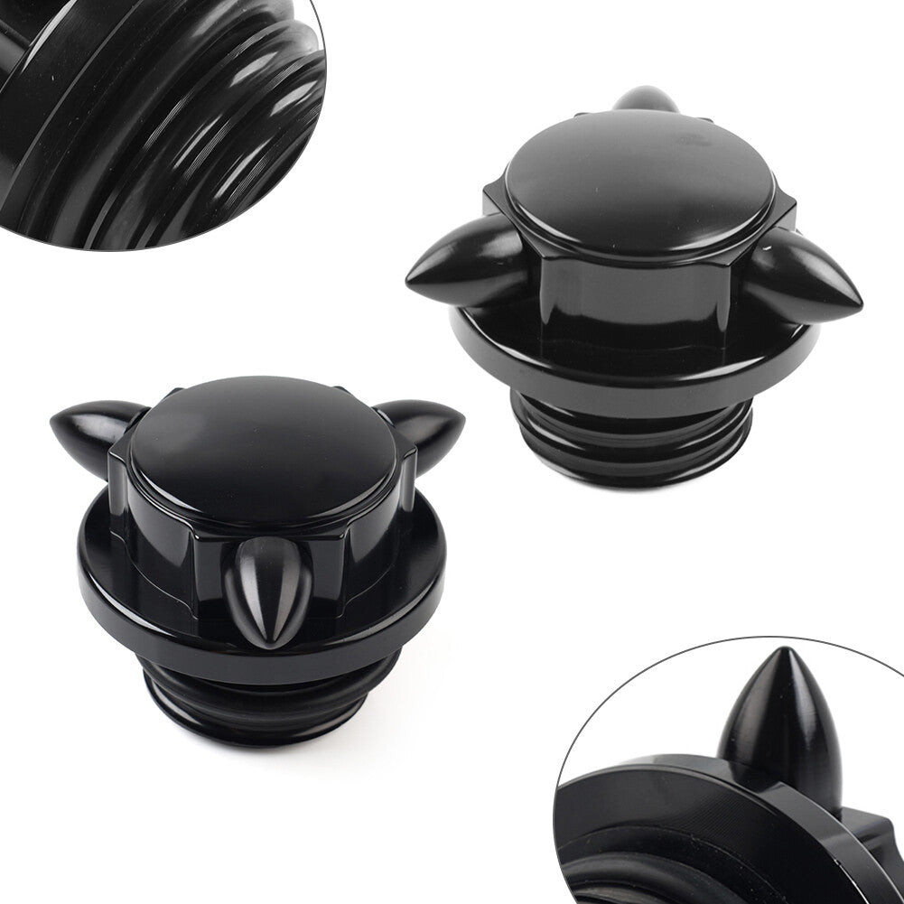 Left Right Thread Gas Cap Fuel Tank Cover Fit for Harley Softail Road King Sportster