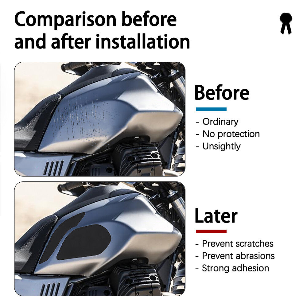 Motorcycle Fuel Gas Tank Stickers Tank Pads Non Slip For Moto Guzzi V85TT V85