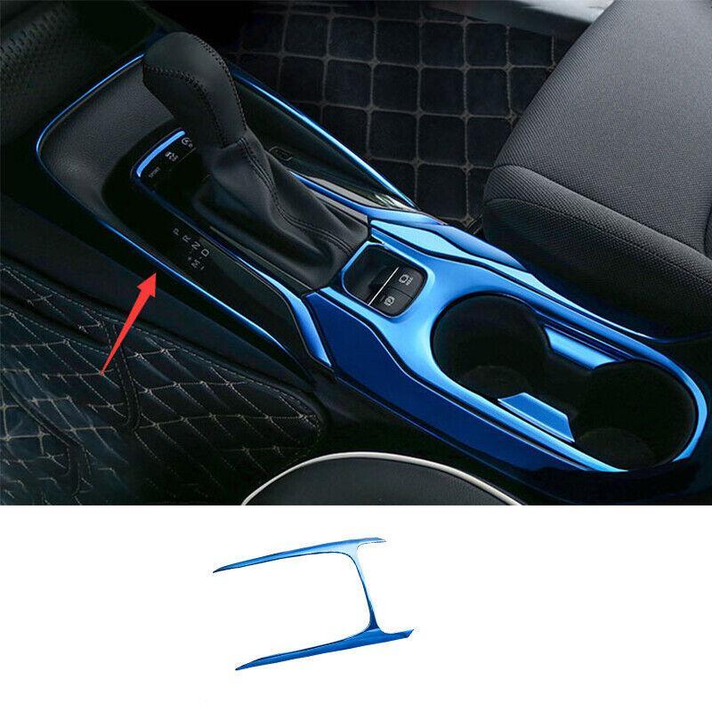 Car For 2019-22 for Toyota for Corolla Blue Steel Central Console Gear Shift Panel Trim