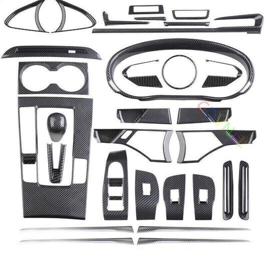 for Mazda 3 Axela 19-2023 Carbon Fiber Look Inner Decoration Full Set Cover Trim