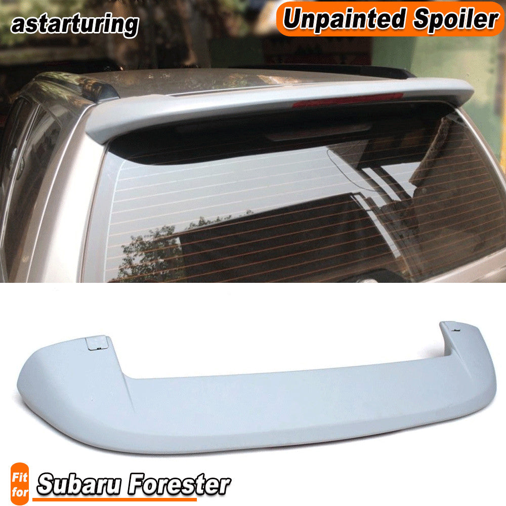 Rear Roof Boot Spoiler Top Wing W/ LED Light for Subaru Forester 06-07 Unpainted