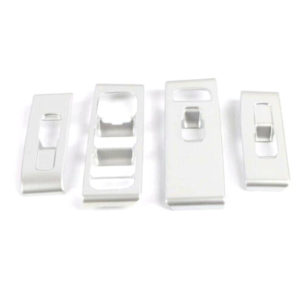 for Volvo XC40 2018-2020 2019 Window Switch Lock Cover Trim Matte Silver 4x