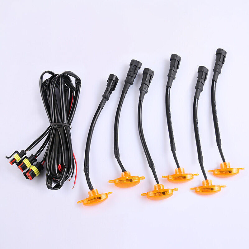 for Land Cruiser 2016-2021 Front Grille yellow LED Light Style DRL Lamp
