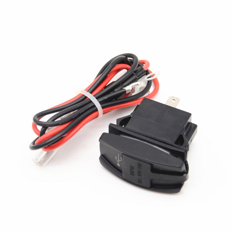 Car Suv Waterproof Blue Light Charger Carling ARB Dual USB Adapter Socket Power