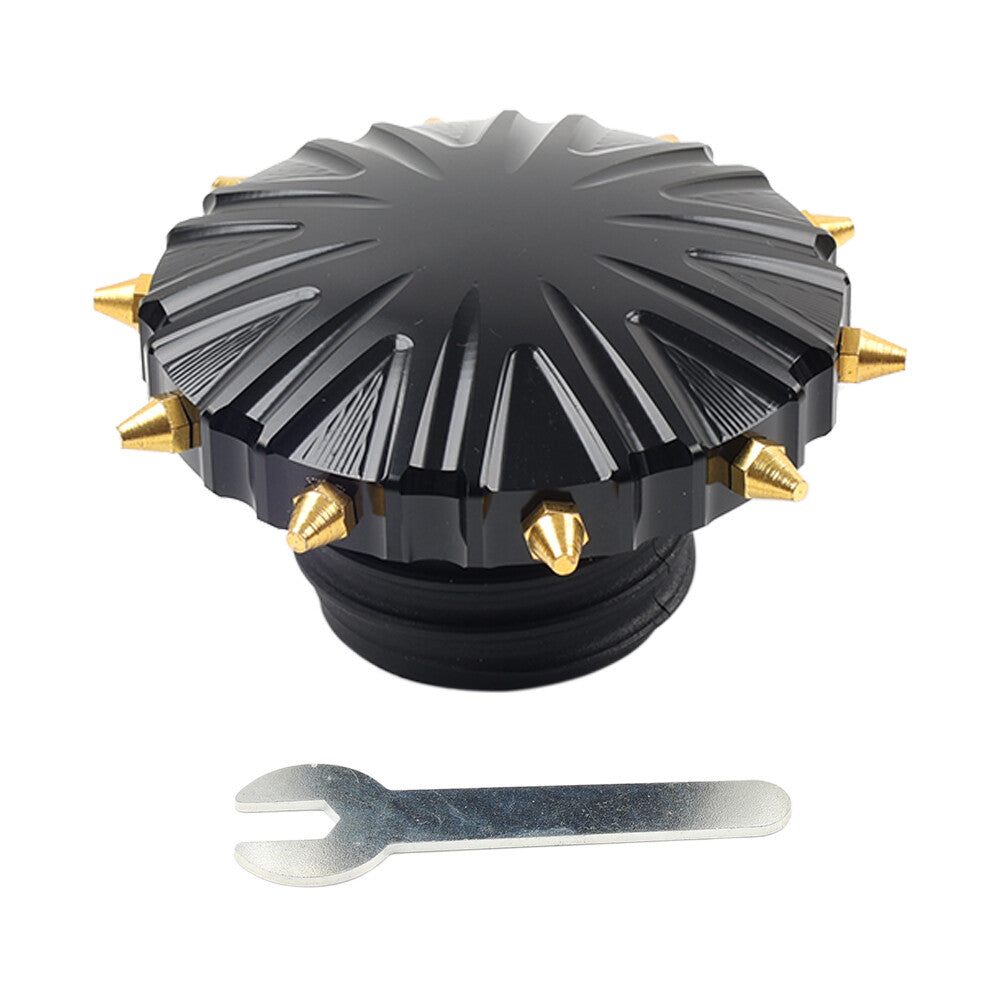 Fuel Gas Tank Oil Cap Cover Vented fit for Harley Softail XL883 1200 Road King