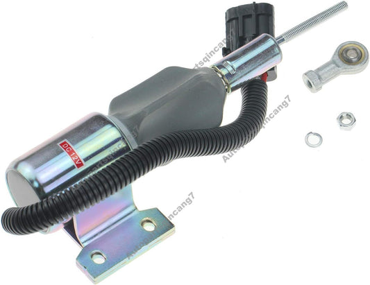 12V Fuel Shutoff Solenoid J930658 for CASE Engine 6591T Dozer 1150H Tractor 8850