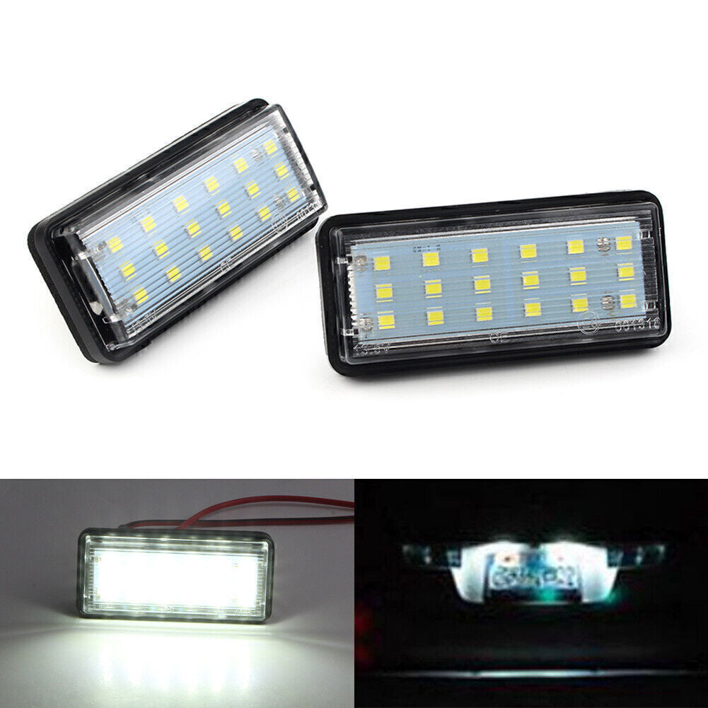 2x No Free LED License Plate Light Fit for Toyota for Land Cruiser Prado for Lexus GX LX470