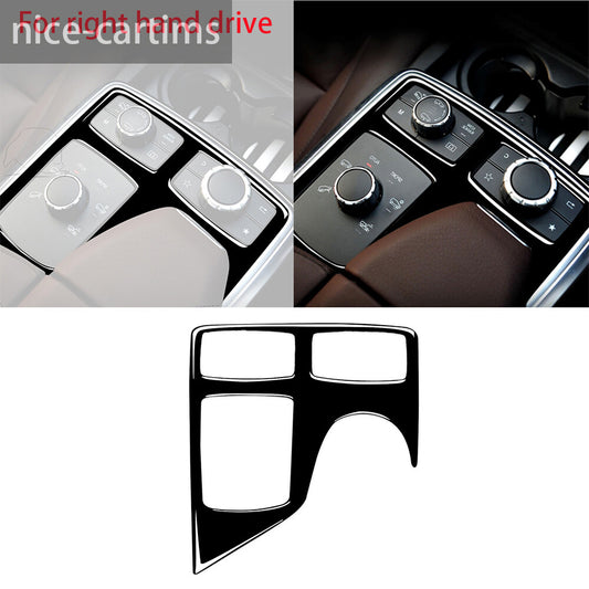 for Benz GLE GLS ML GL Class 2013-19 Gear Multimedia Panel Cover RHD Gloss Black