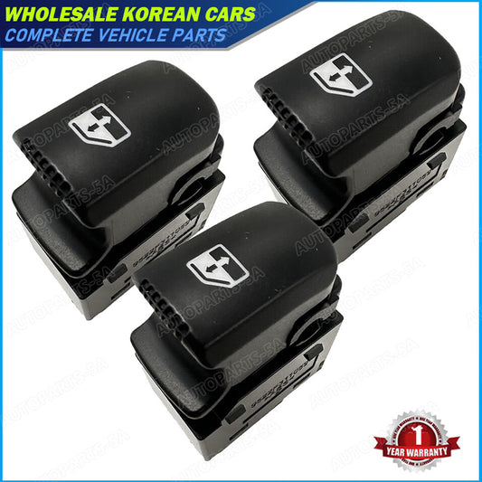 3pcs for Hyundai Santa Fe CM 2007-2011 Passenger Power Window Switch 93580-2B000