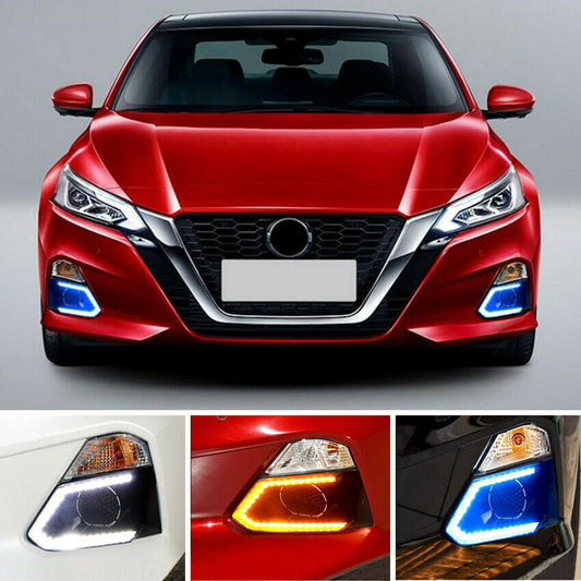 for Nissan Altima 2019-2022 LED DRL Fog light Daytime Running Lights Head Lamps