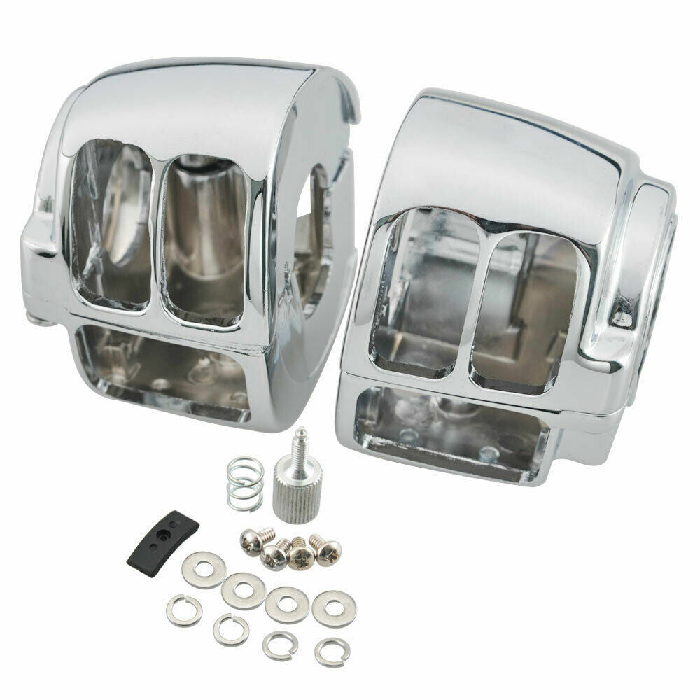 Handlebar Control Switch Housing Cover+6pcs Switch for Harley Touring Sportster