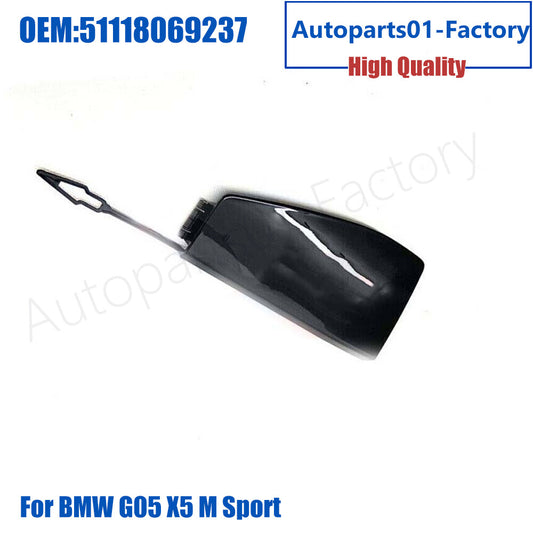 Gloss Black Front Right Bumper Tow Hook Cover for BMW X5 Series G05 2017-2019