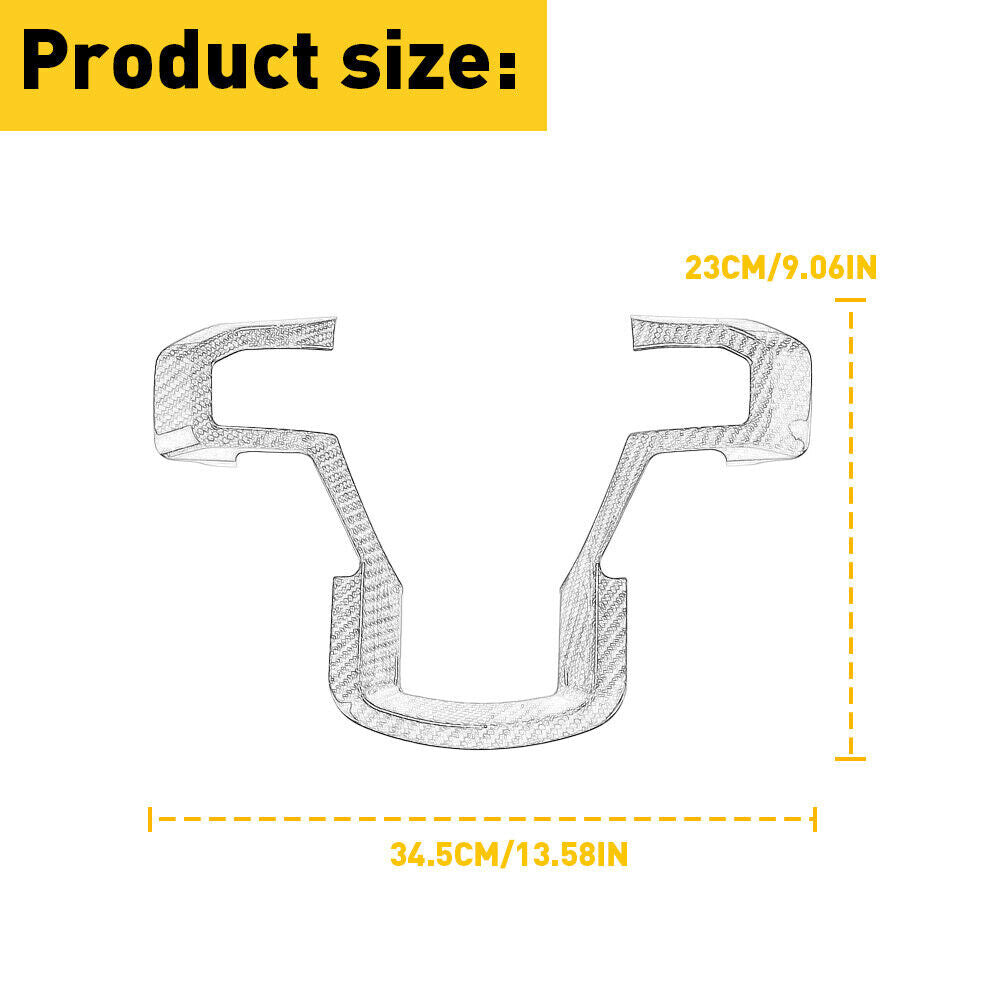Red Interior Steering Wheel Moulding Trim Accessories for 2015-2020 for Ford F150