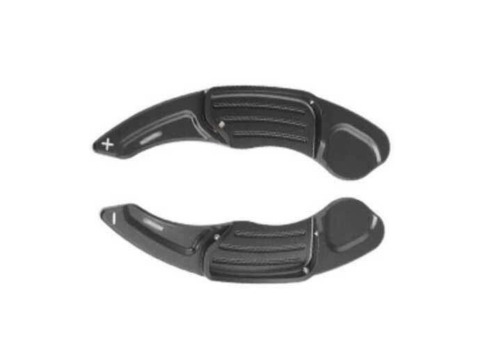 for Ford Mondeo Fusion 13-20 Aluminum Matt Black Steering Wheel Shift Paddles 2P