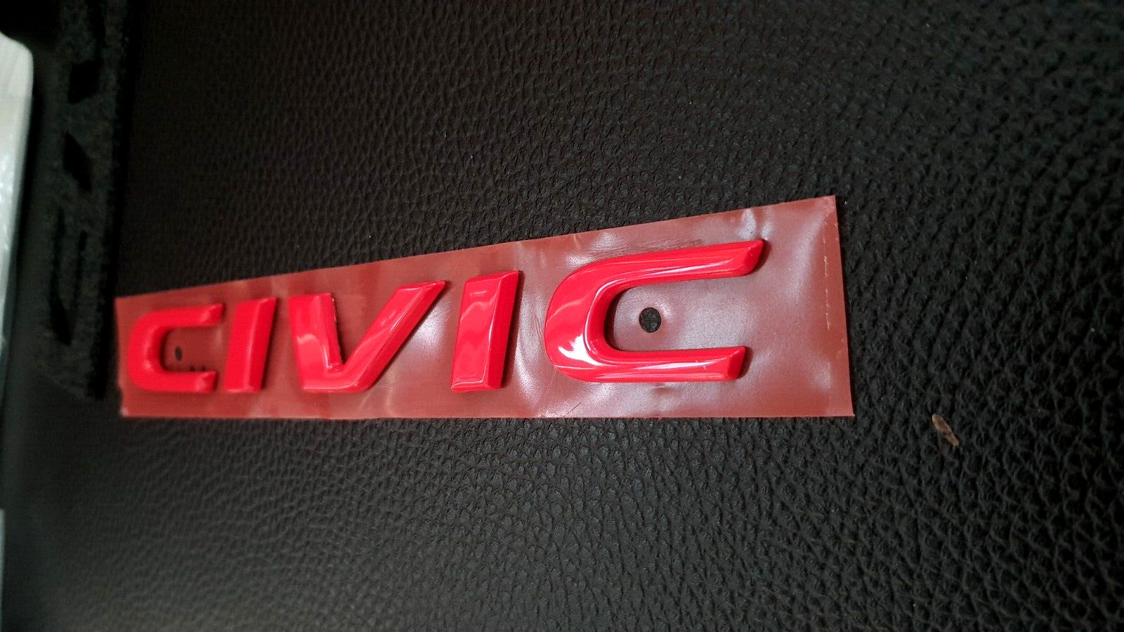 Civilian FC FK Red Embroidered Badge Applicable to Rear for Honda for Civic FC FK 2015-21