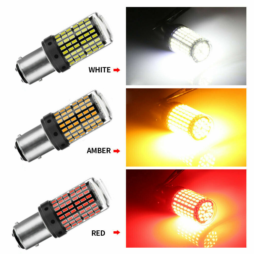 2x Canbus LED 1157 BAY15D Car Indicator Rear Brake DRL Bulbs 12-24V