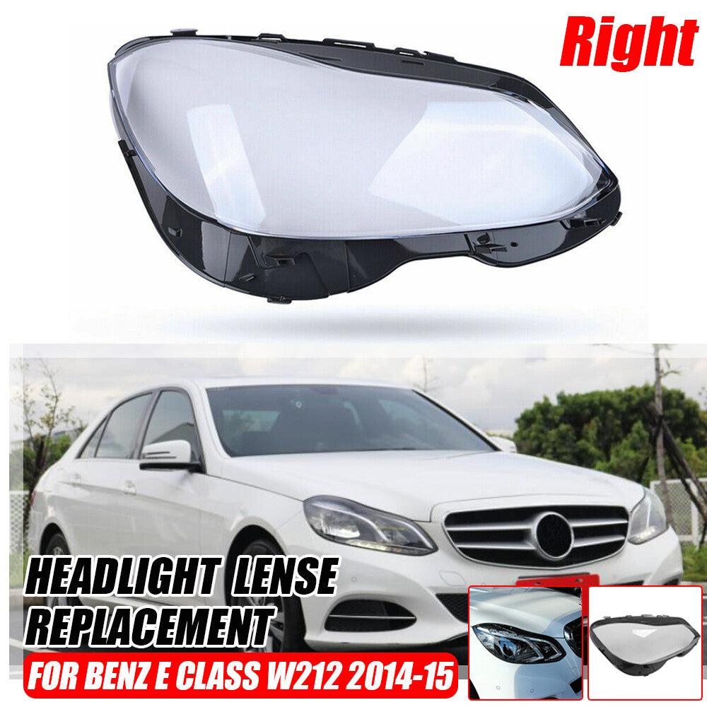 Right Headlight Lens Headlamp Cover for Benz E Class W212 E350 E400 E550 2014-15