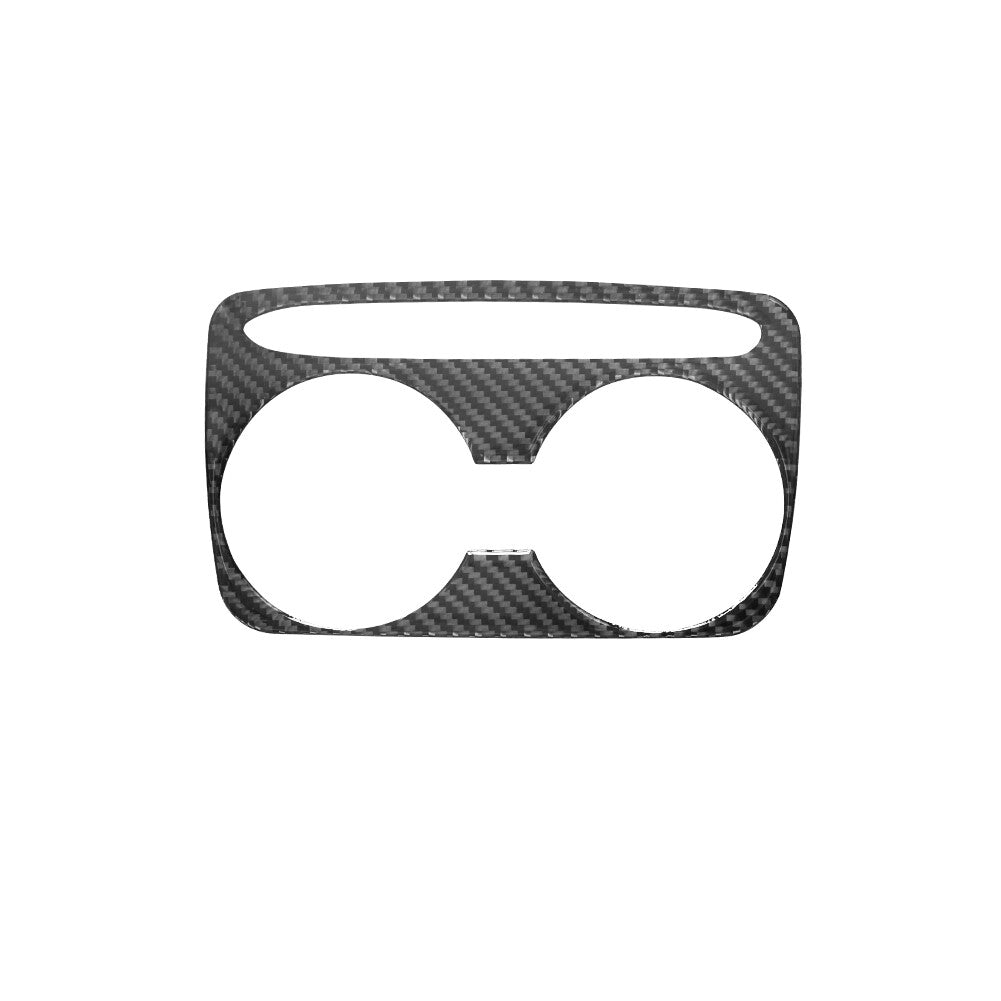 Carbon Fiber Rear Cup Holder Frame Trim Cover for KIA Sedona 2015-2016 Type B