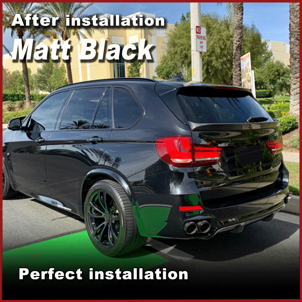 Fit for BMW X5 F15 2014-2018 Rear Middle Trunk Spoiler Window Wing Matte Black