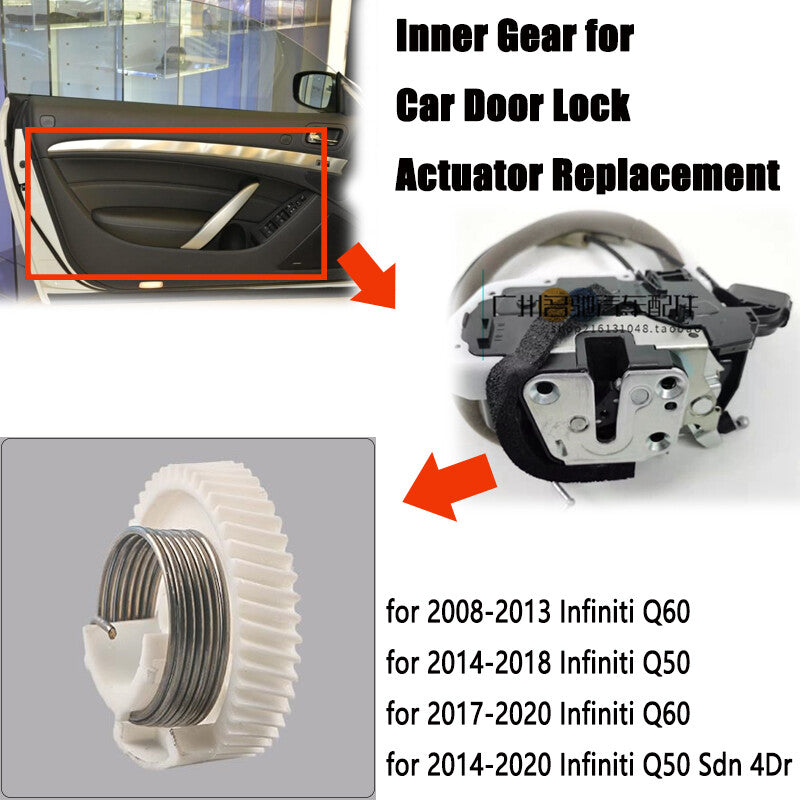The new central door lock actuator gear is suitable for Nissan Sentra models from 2007 to 2012 and from 2010 to March 2018.