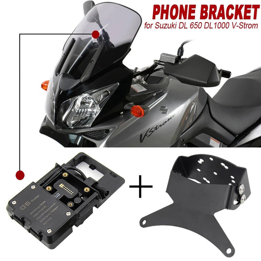 Fit for SUZUKI V-strom 650 DL 650 Mount Smartphone GPS Holder Navigation Bracket