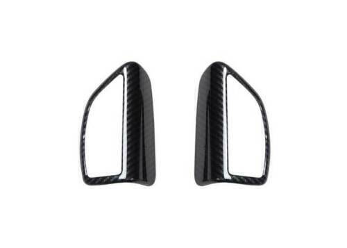 for Ford Focus 2012-18 Carbon Fiber A Pillar Post Speaker Frame Cover Trim 2PCS