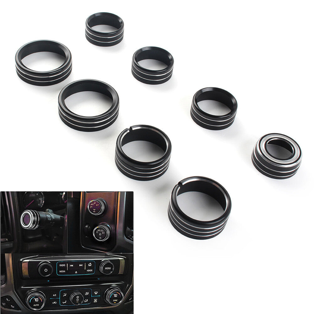 Center Console Air Conditioner Switch Button Knob Trim Black for Chevrolet for GMC