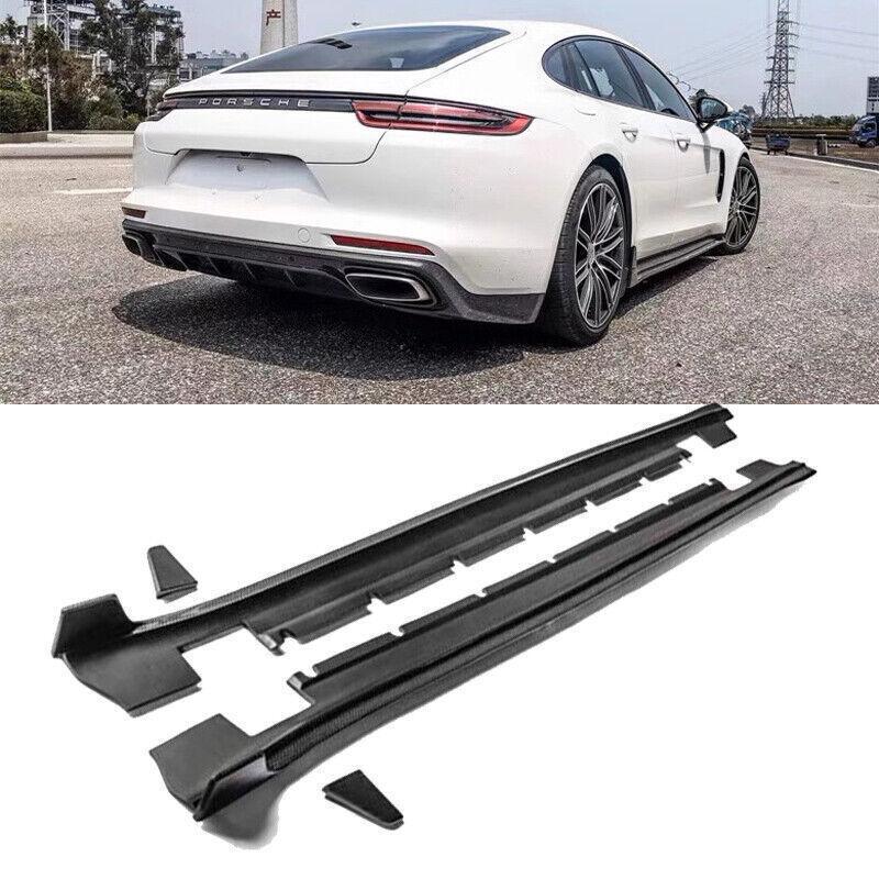 Carbon fiber extended side skirts for Porsche for Panamera 971 2017-2022 kit