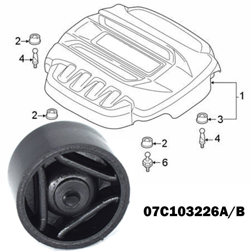 for AUDI A1 A3 S3 for A4 for A5 for A6 A7 Q3 Q5 Engine Cover Push-on Connector Grommet Clip