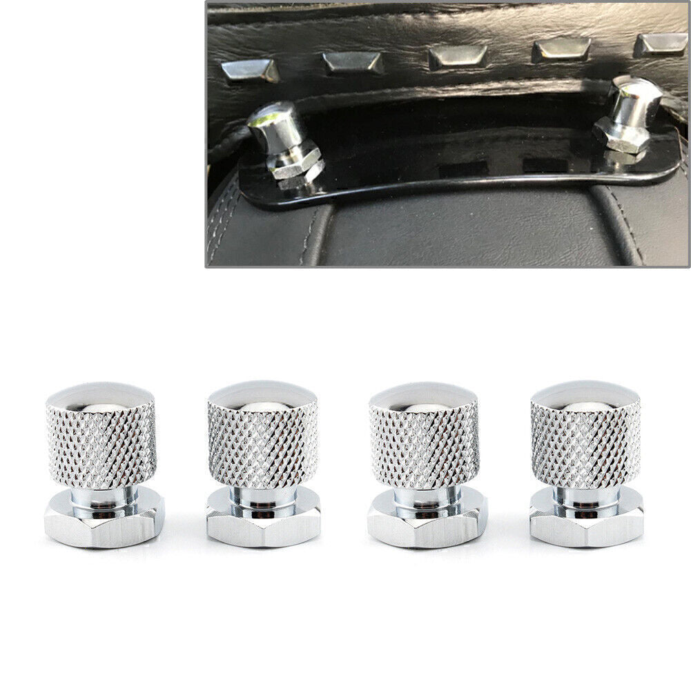 Solo for Seat Nuts Mounting Nuts 1/4-20 Thread for Harley Davidson Touring Silver