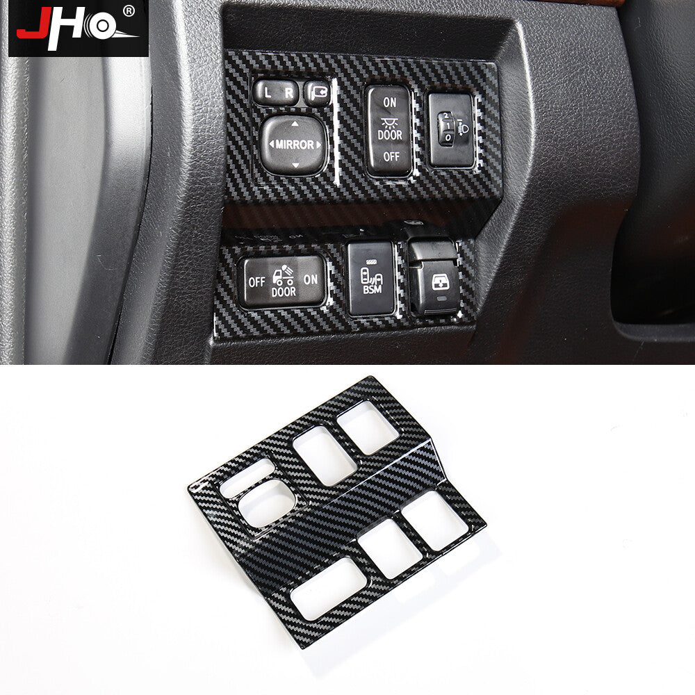 Interior Left Control Switch Cover Carbon Fiber Trim for Toyota Tundra 2014-2021