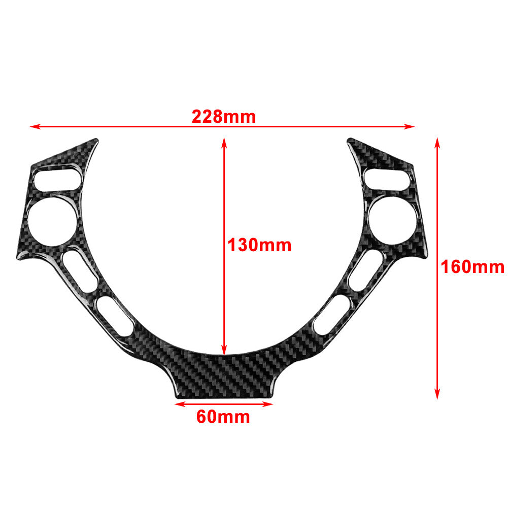 Fit for Nissan GTR R35 2008-2016 Steering Wheel Button Frame Cover Trim Red Car Auto