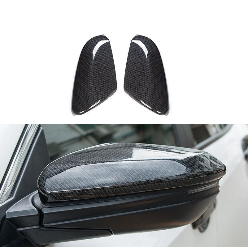 2PCS Carbon Fiber Side Rearview Mirror Cover Trim for Honda for Civic 10th 19-21