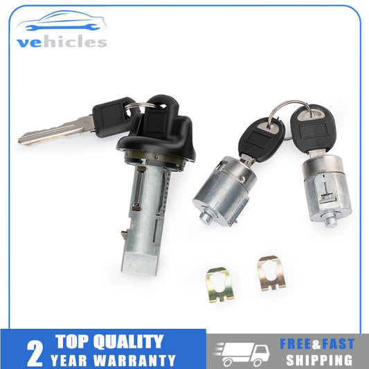 Ignition key switch lock cylinder and door lock tumbler with key applicable to universal for Chevrolet 95-97