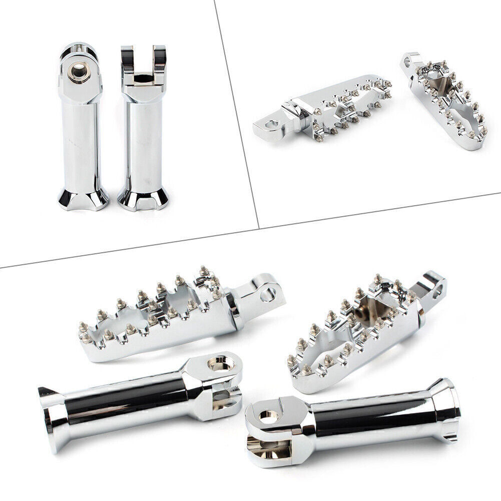 Chrome Footpegs Mount Assembly for Harley Softail Slim Fat Bob Low Rider 18-2020