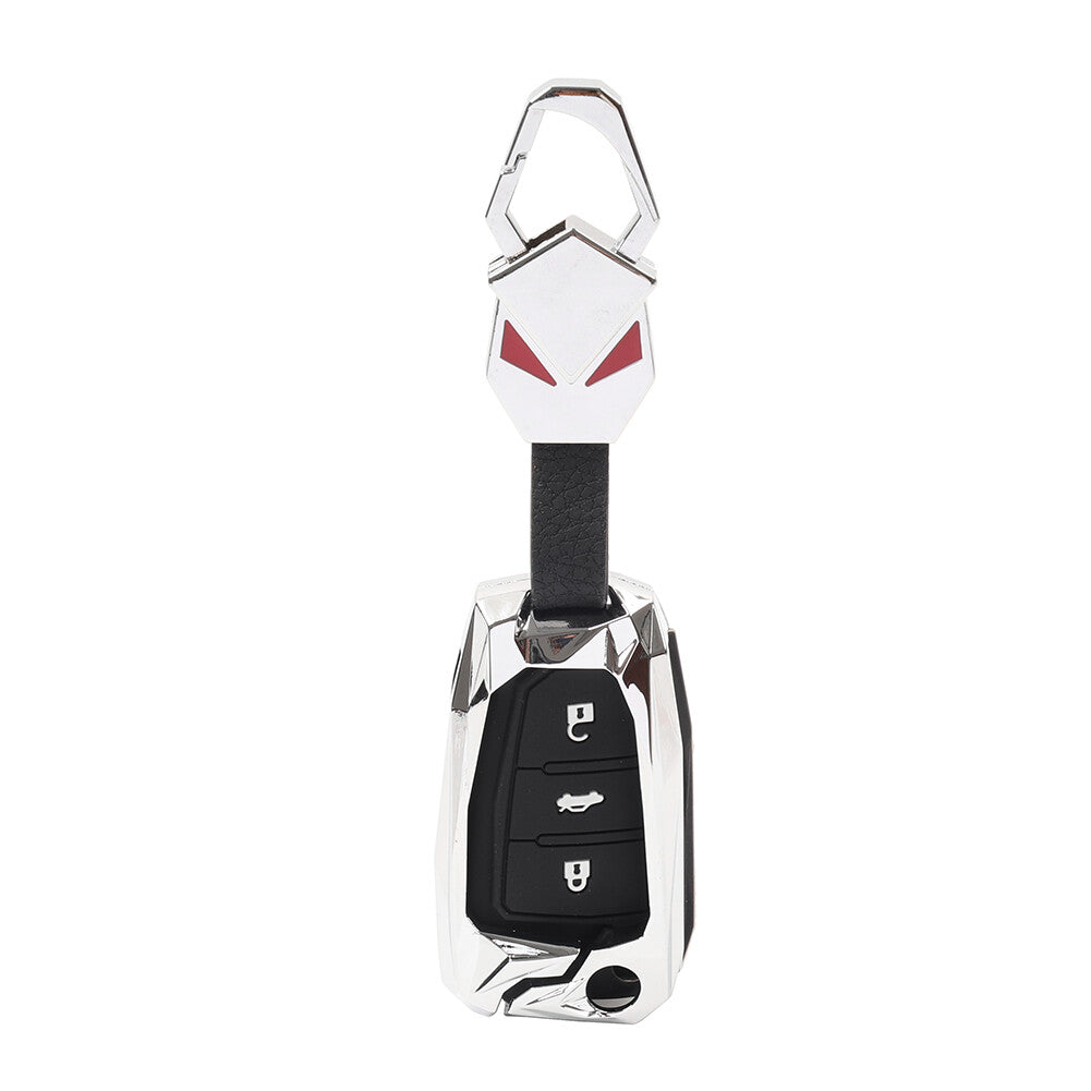 Key Fob Case Shell Cover Silver for Audi A3 A4 A5 A6 for A8 Q3 Q5 Q7 R8 S3 S4 S5 S6