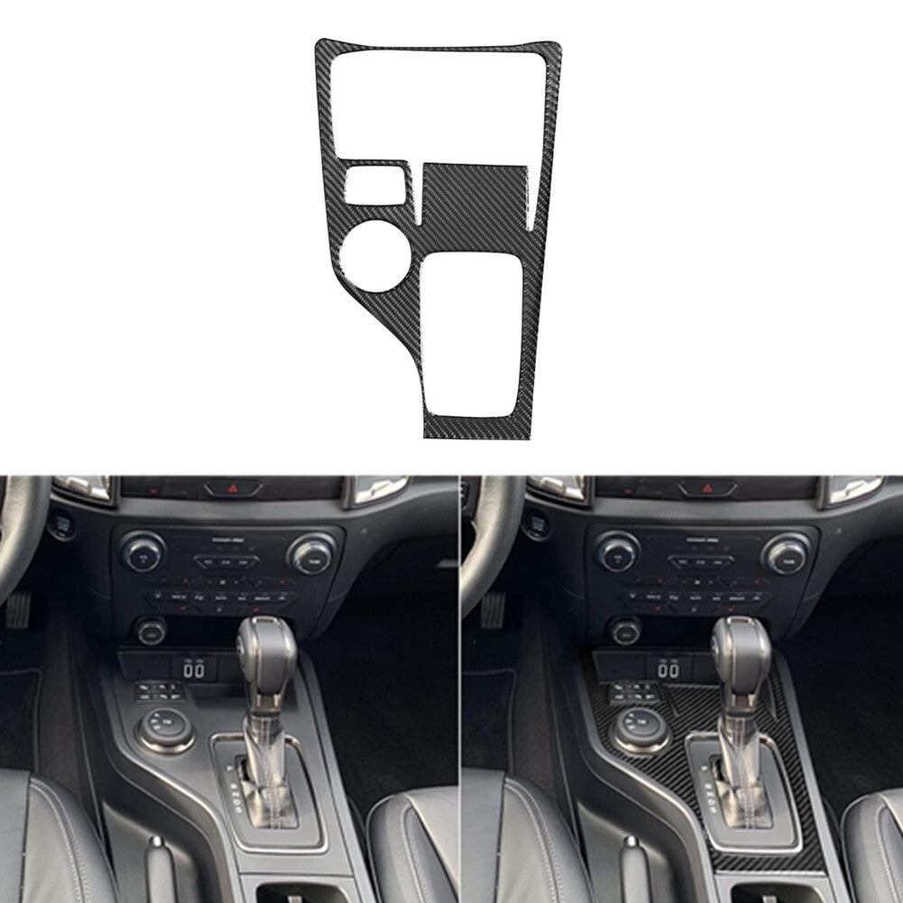 Carbon Fiber Automatic Shift Outer Frame Cover Trim for Ford Ranger 2019-2022