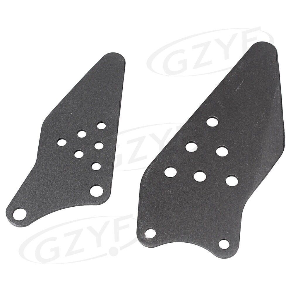 Abrasive Rearset Footrest Assembly Kit for Kawasaki ZX6R 2005-2008 Black