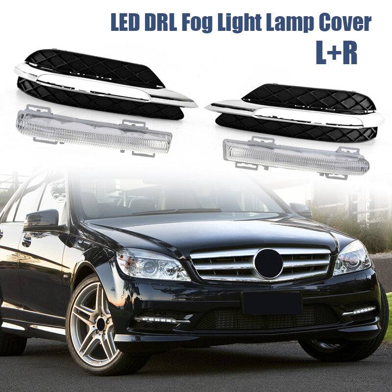 Suitable for 12-14 year old for Mercedes-Benz W204 C350 C300 front bumper LED DRL fog light assembly