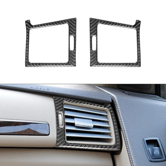 for Mercedes R-Class 2009-2012 2X Left & Right Air Vent Trim Cover Carbon Fiber