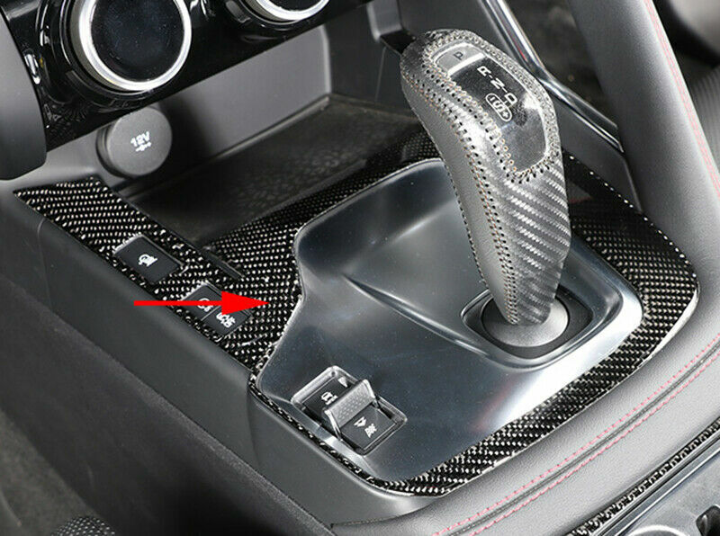 Carbon Fiber Inner Gear Shift Box Panel Cover Trim for Jaguar E-PACE 2018-2021