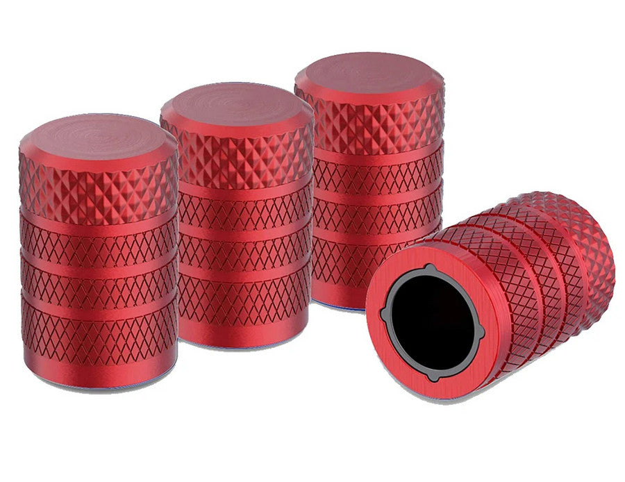 4-piece universal silver tire valve cover rod air dust cover for Subaru