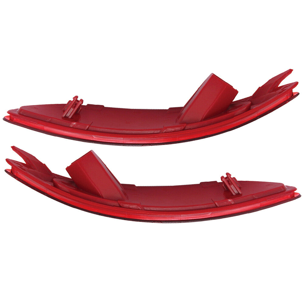 2 Rear Bumper Reflectors for 2012-2016 for Hyundai Accent i25 Left and Right Red